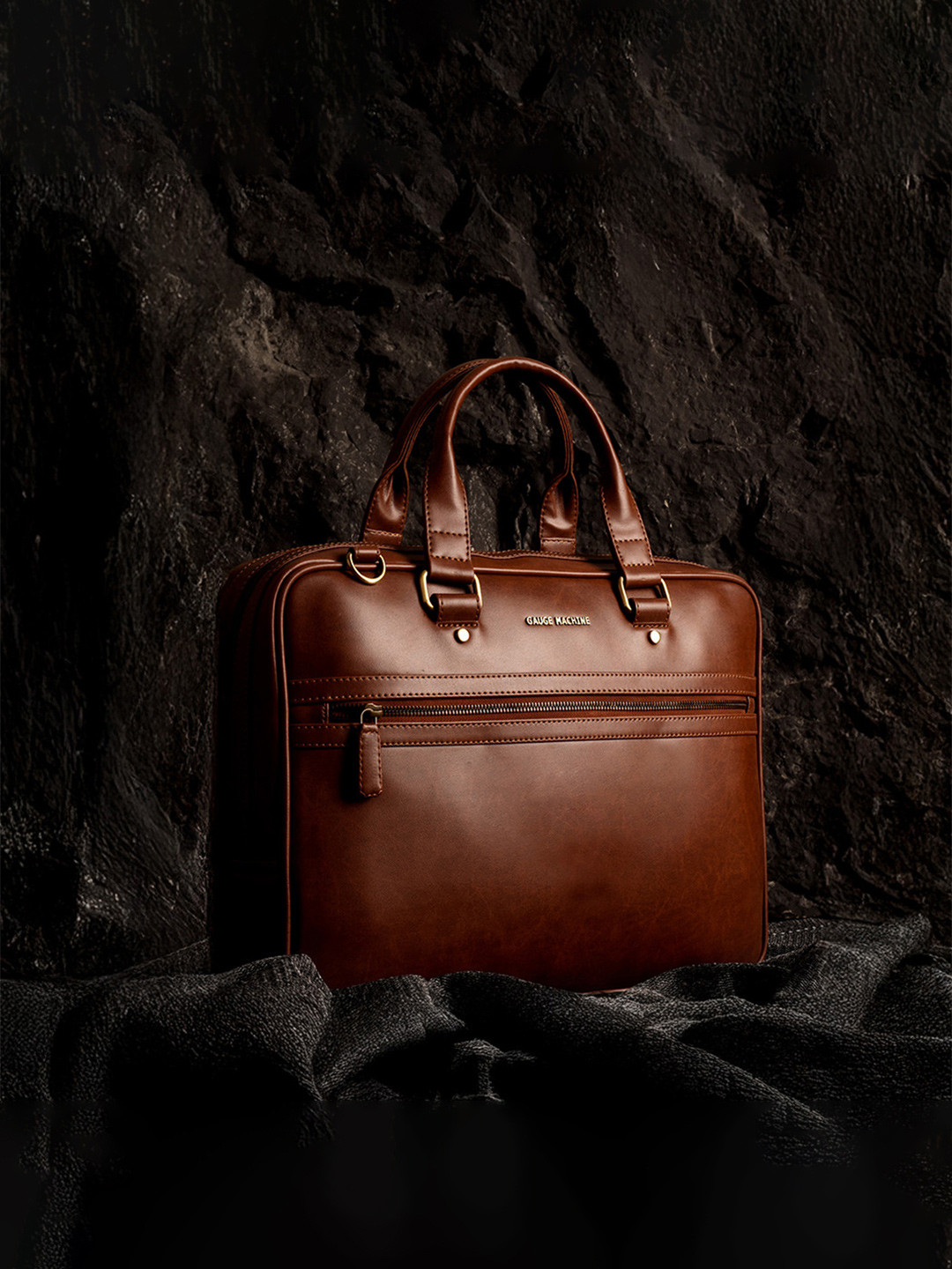 Gauge Machine Unisex PU Laptop Bag