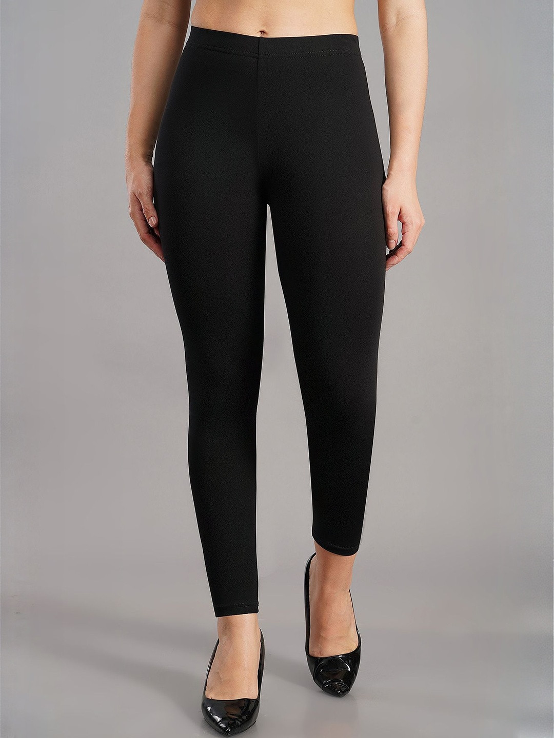 Shruthi Women Shsuvia Skinny Fit High Ankle Cropped Leggings