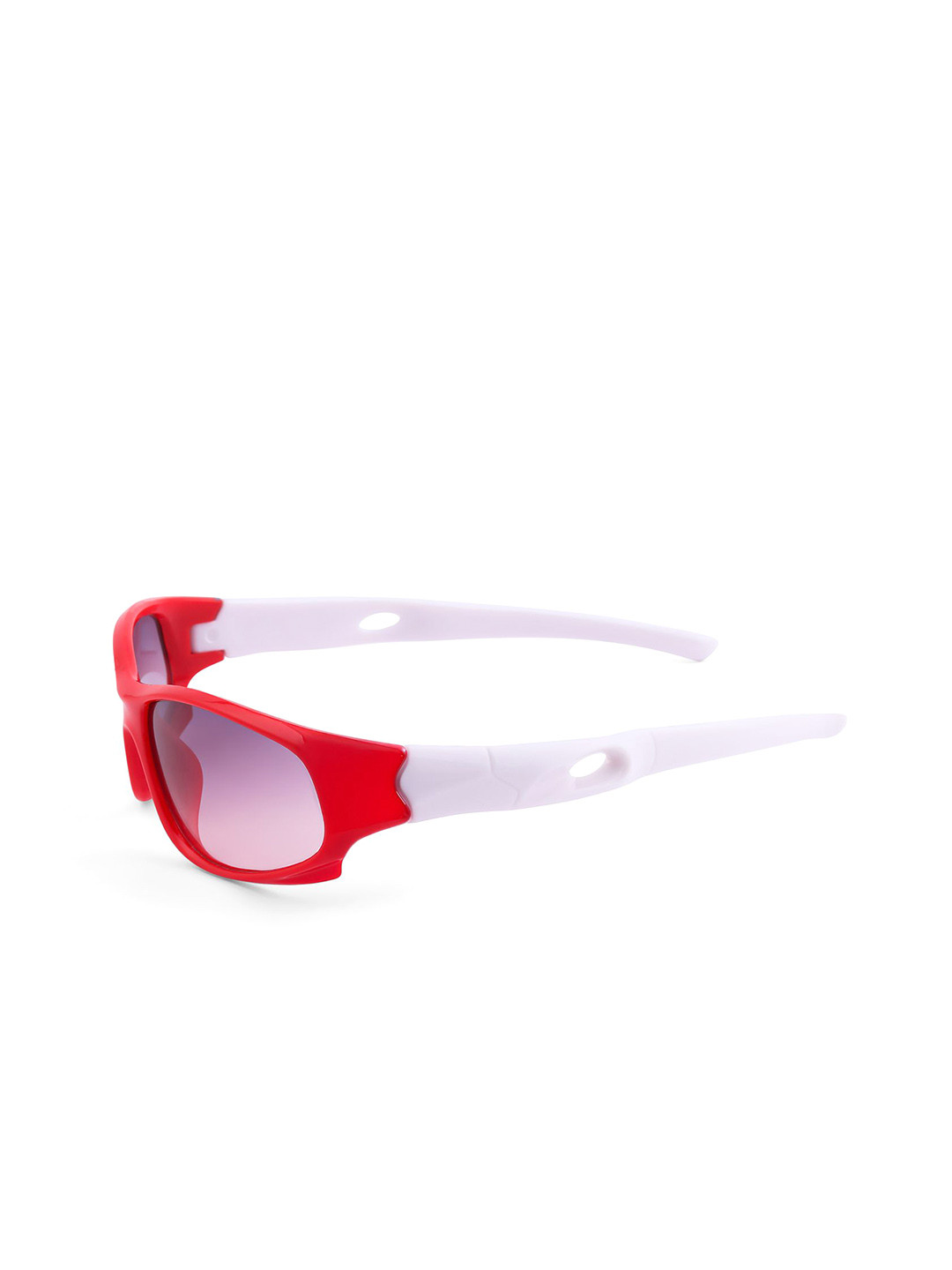 KIDSUN Boys Grey Aviator with UV Protected Lens Sunglasses  SP1572_RED_WHITE