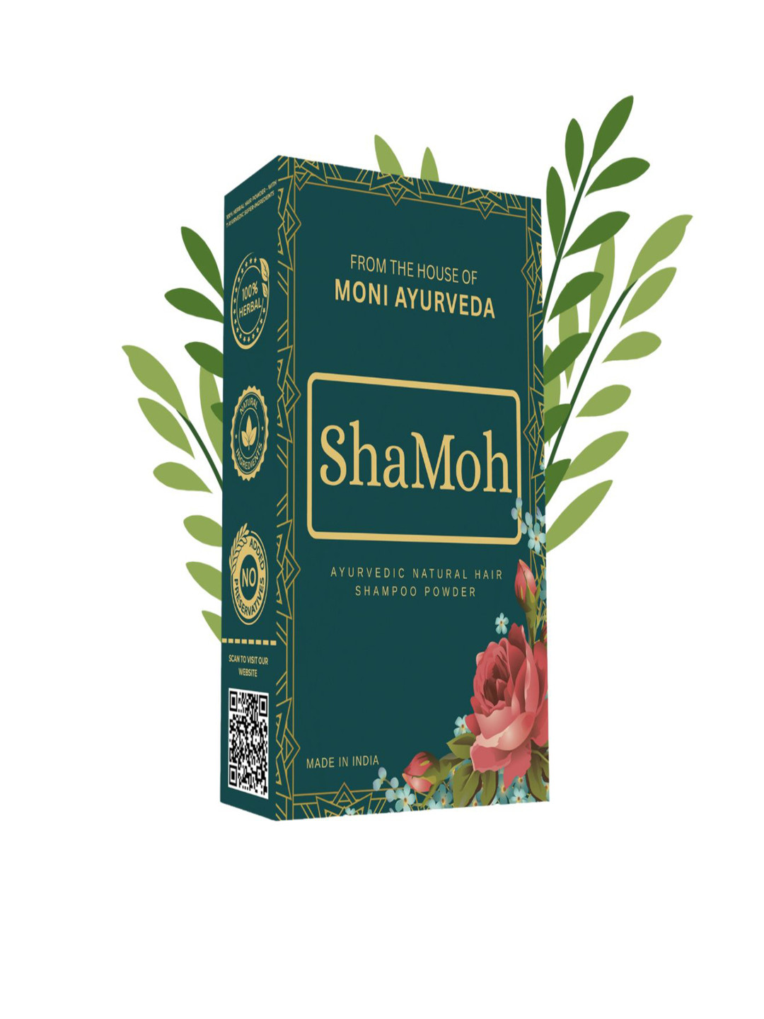 Moni Ayurveda Shamoh Powder For Promotes Hair Growth - 200 g
