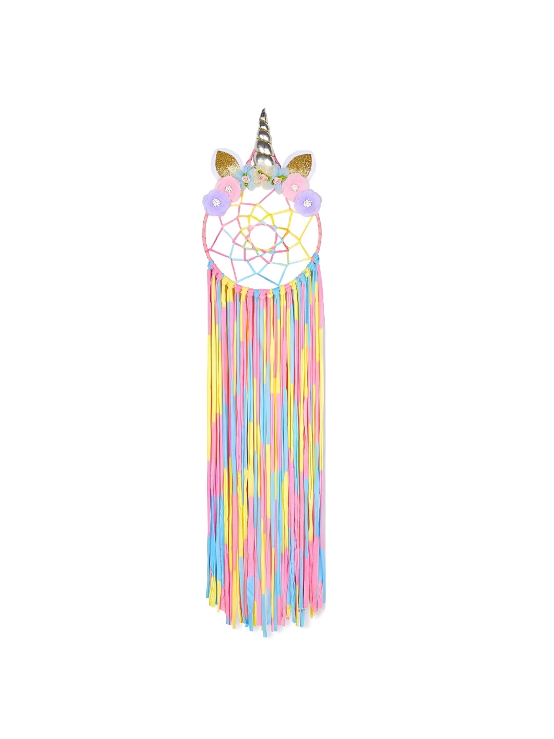 AUGEN Pink & Blue Dream Catcher Hanging Windchimes