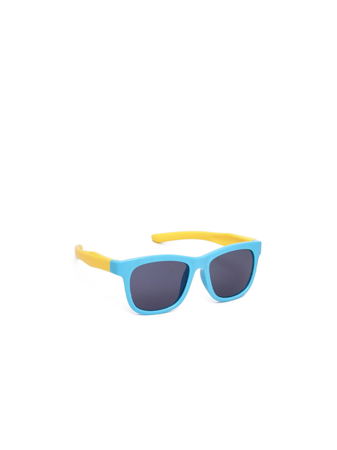 KIDSUN Boys Square Sunglasses With UV Protected Lens 121_SKYBLUE_YELLOW