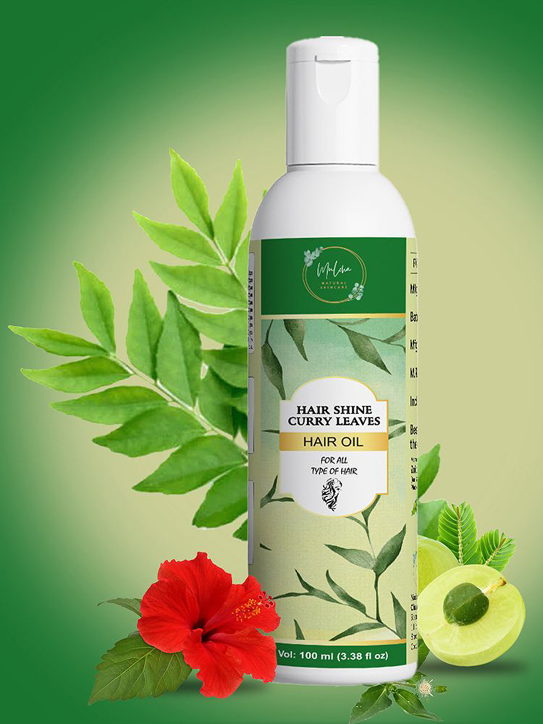 MULOHA Hair Shine Curry Leaves Hair Oil - 100 ml
