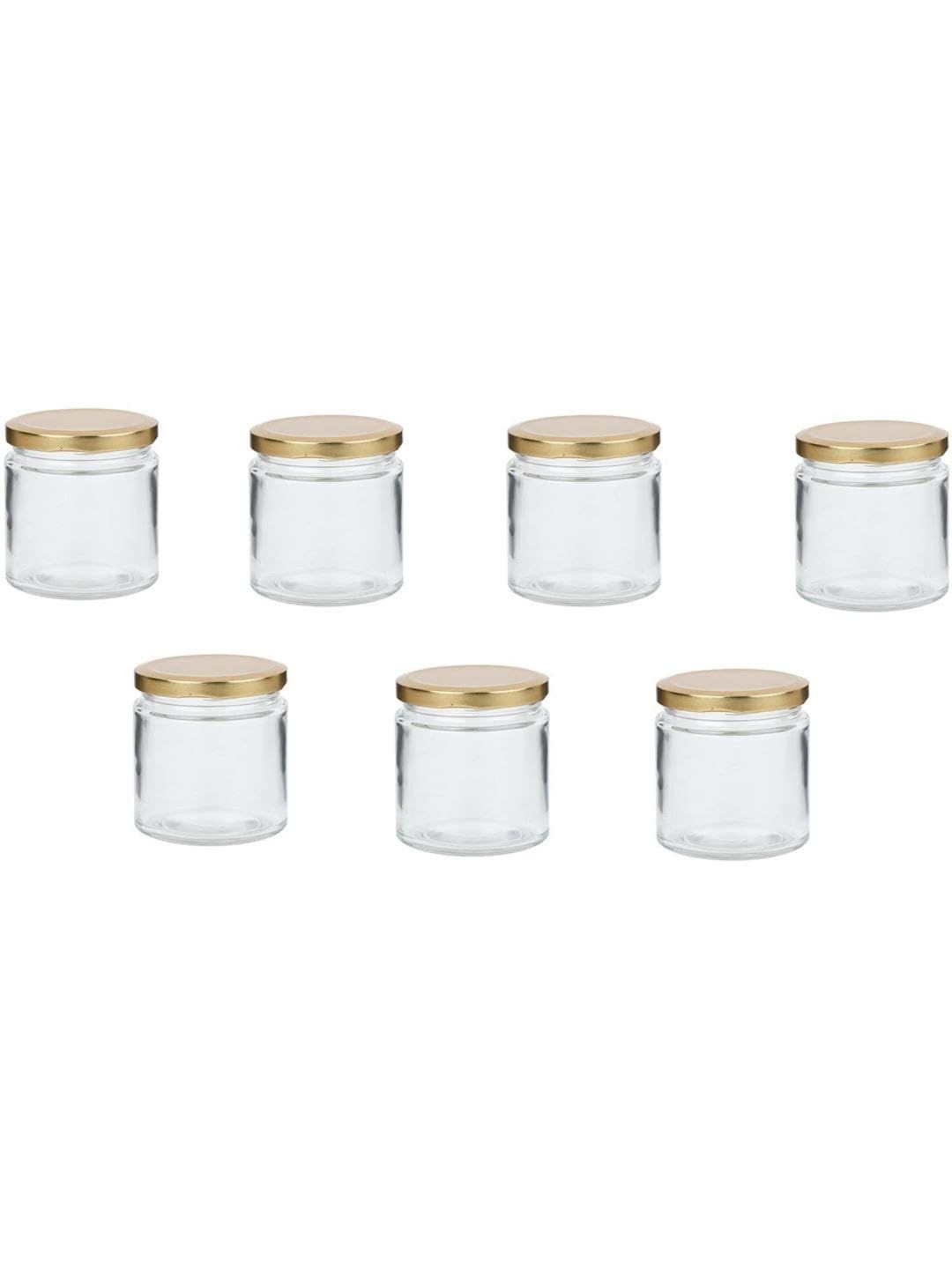 1ST TIME Set of 7 Transparent Glass Jar - 50 ml
