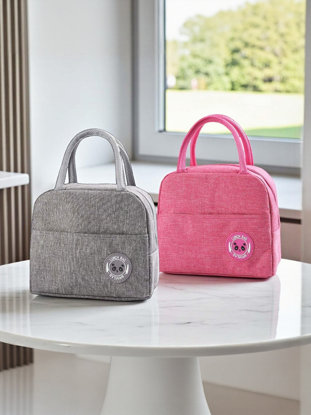 Go Hooked Set of 2 Grey Aluminium Container