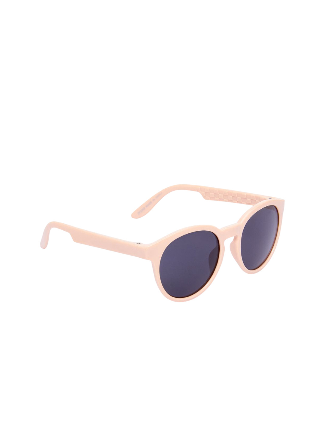 KIDSUN Kids Grey Lens & Rose Gold-Toned Round Sunglasses with UV Protection