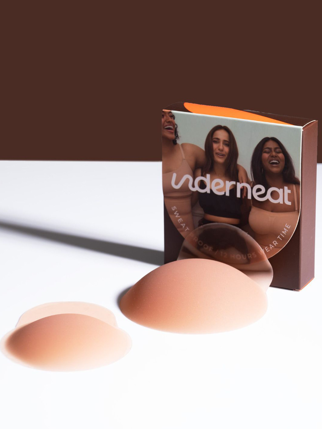 Underneat Set of 1 Reusable Adhesive Silicone Sweat Proof Breast Lift Pads