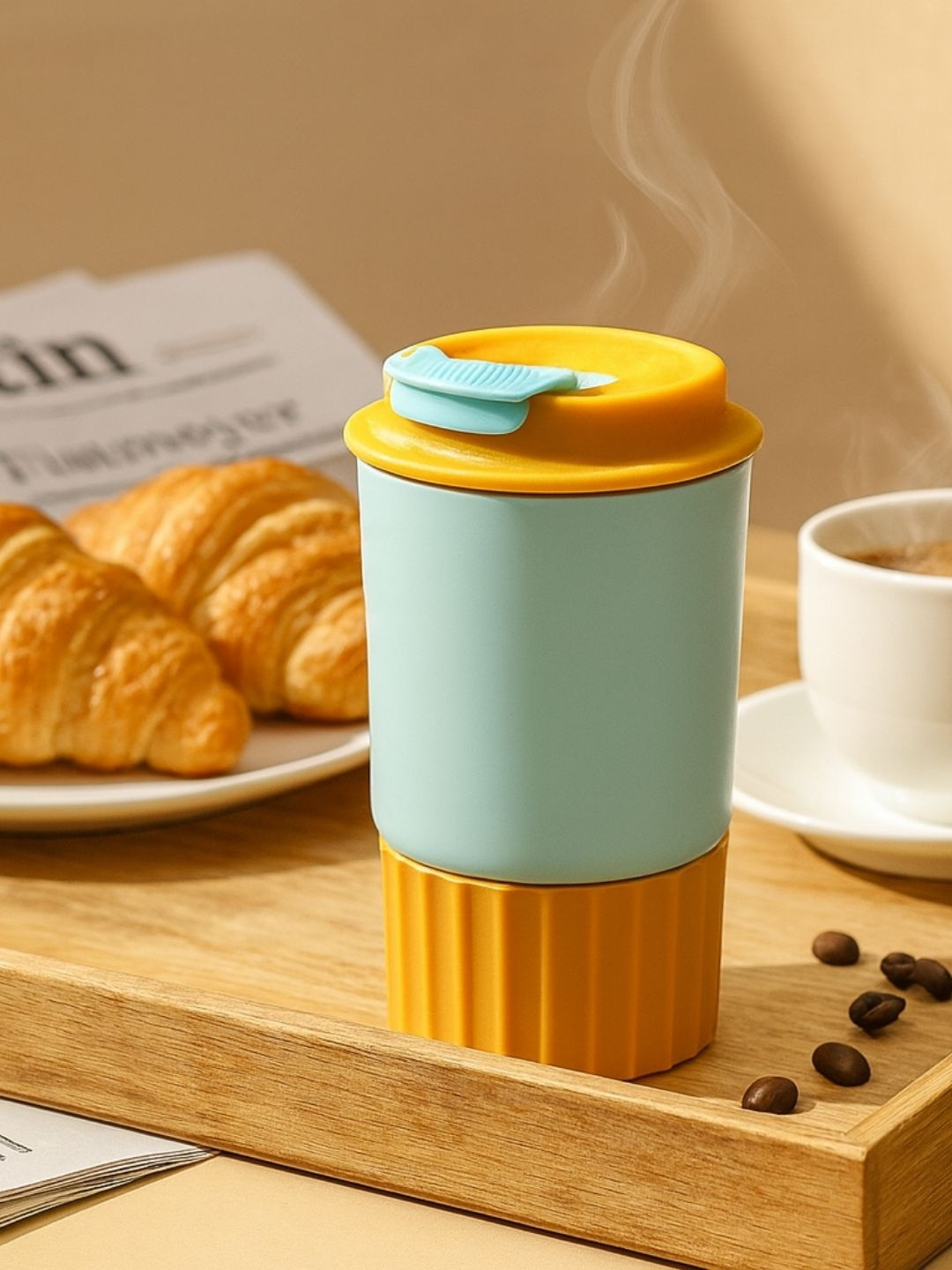 Myntra Elegant Homes Stainless Steel Double Wall Vacuum Insulated Tumbler Water Bottle