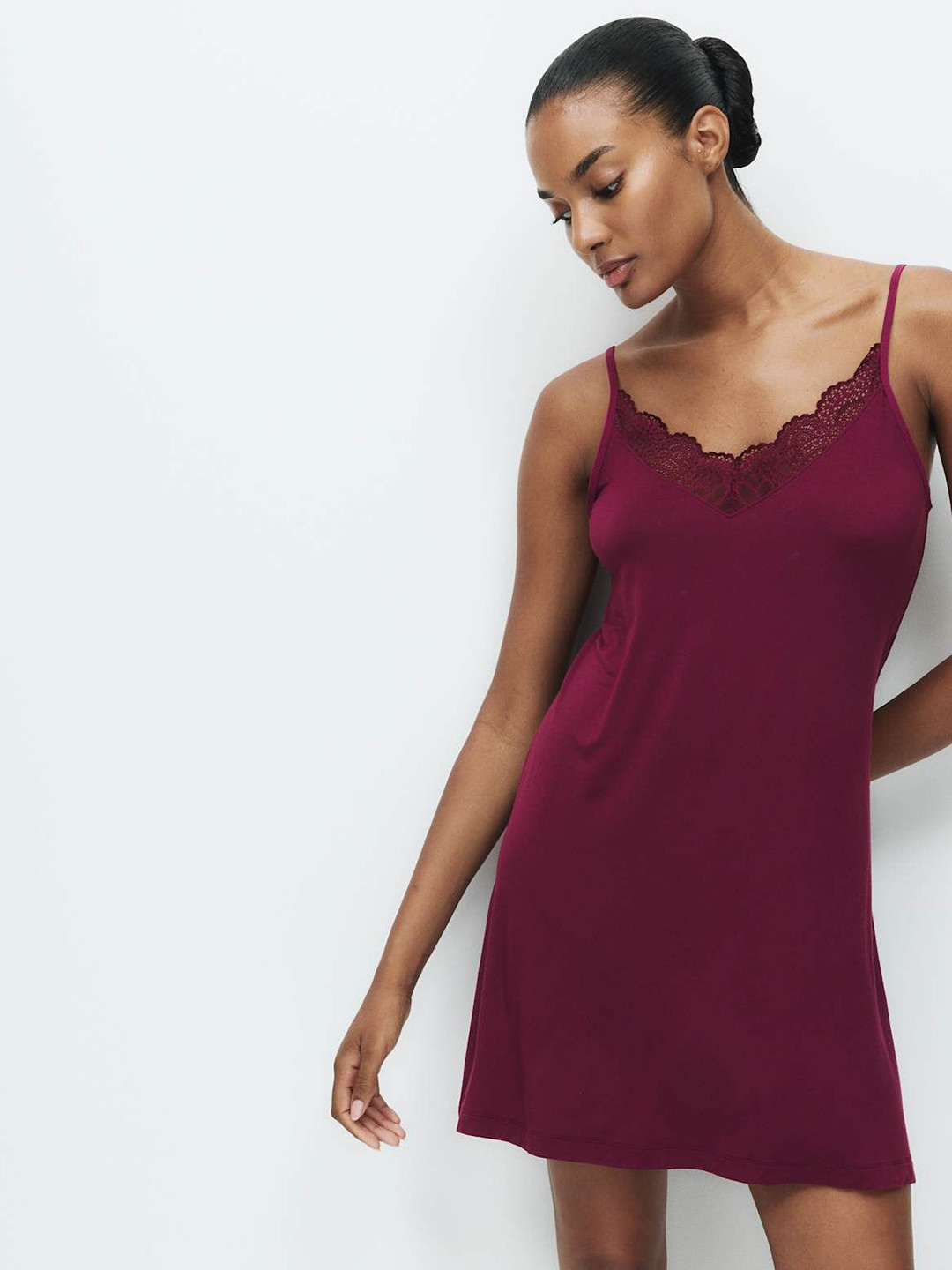 Marks & Spencer Women Lace Detail Shaping Body Shaper Slip