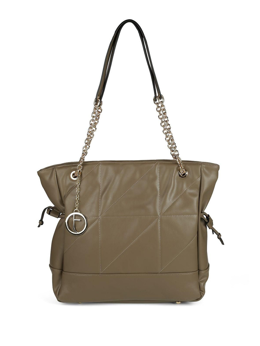 Tresmode Women Solid Shopper Quilted Leather Tote Bag