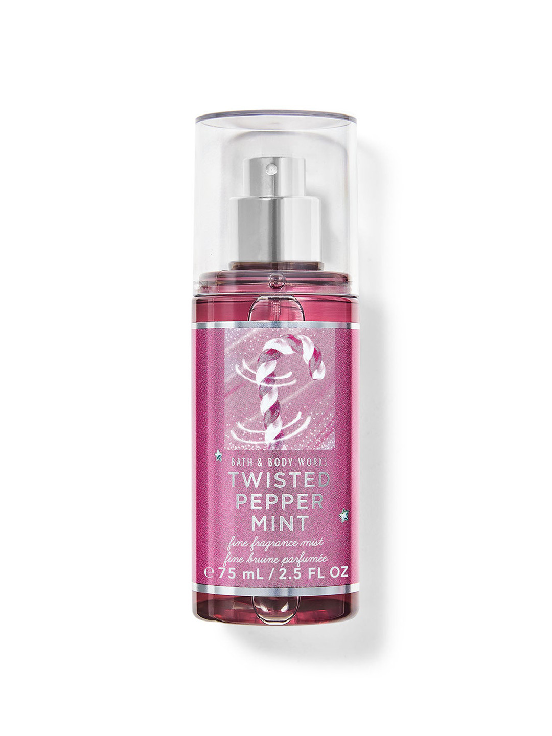 Bath & Body Works Twisted Peppermint Travel Size Fine Fragrance Mist - 75 ml
