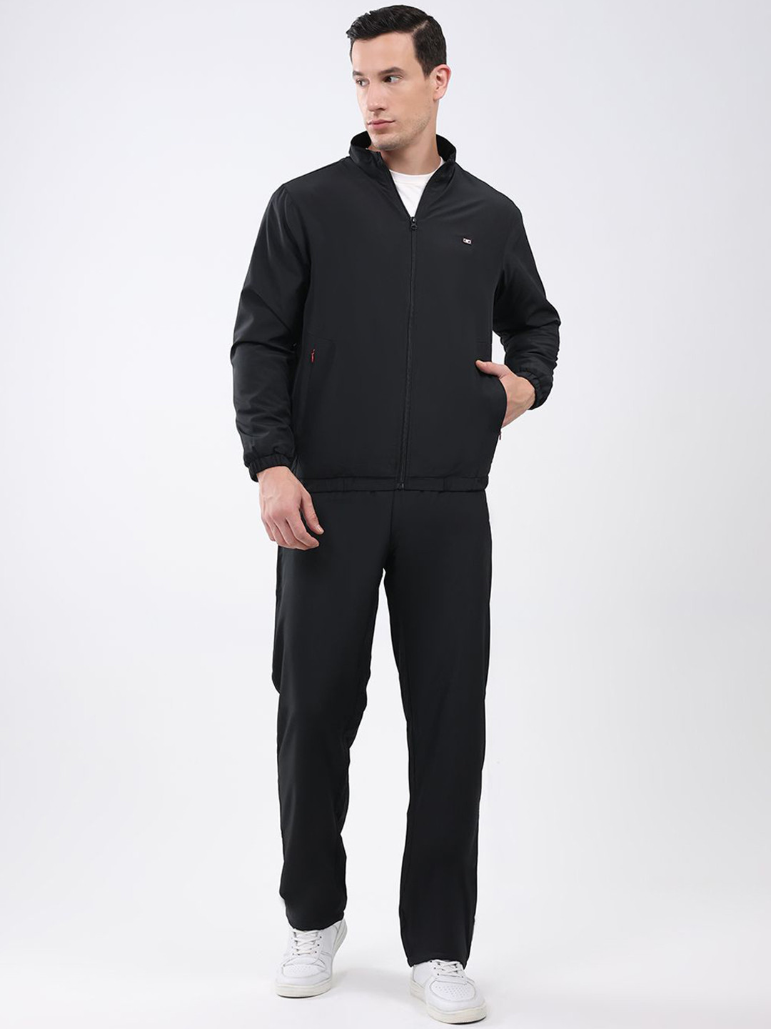 Monte Carlo Men Mock Collar Mid-Rise Tracksuit