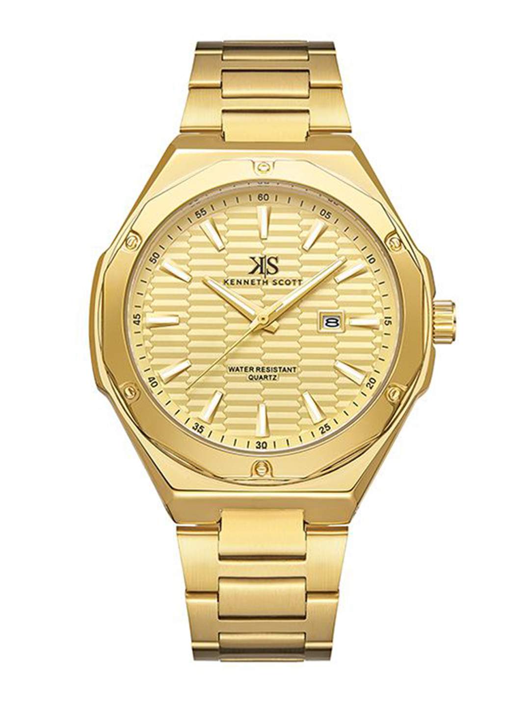 KENNETH SCOTT Men Stainless Steel Wrap Around Straps Analogue Watch K23026-GBGC