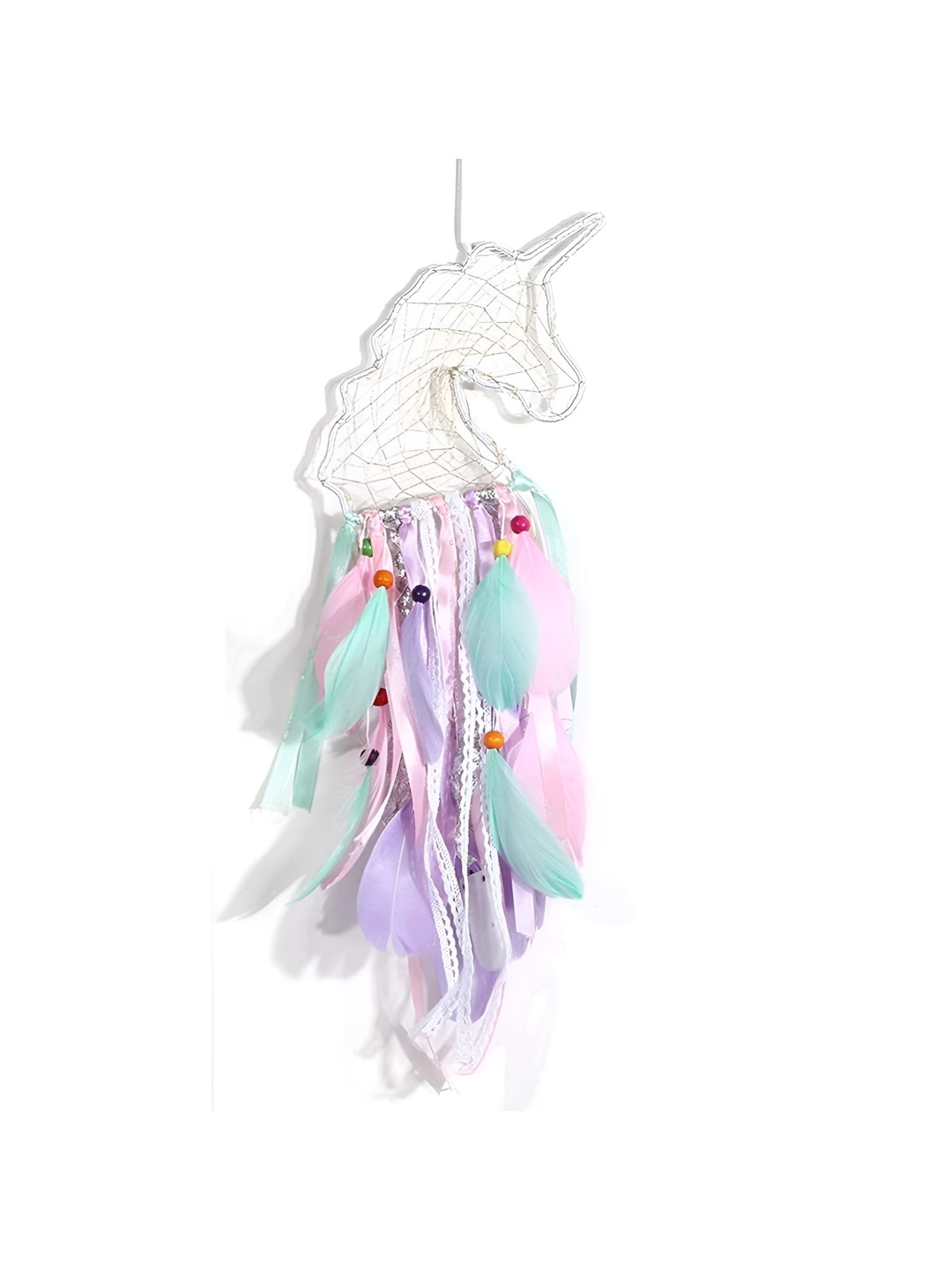 AUGEN Pink & Green Dream Catcher Hanging Windchimes