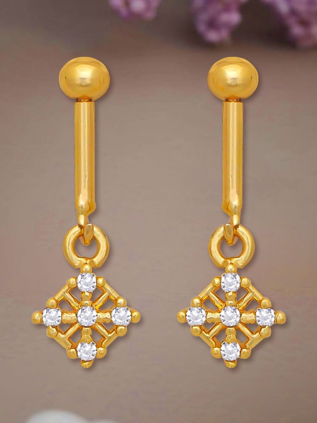 Raj And Deb Women Gold-Plated Brass  Earrings
