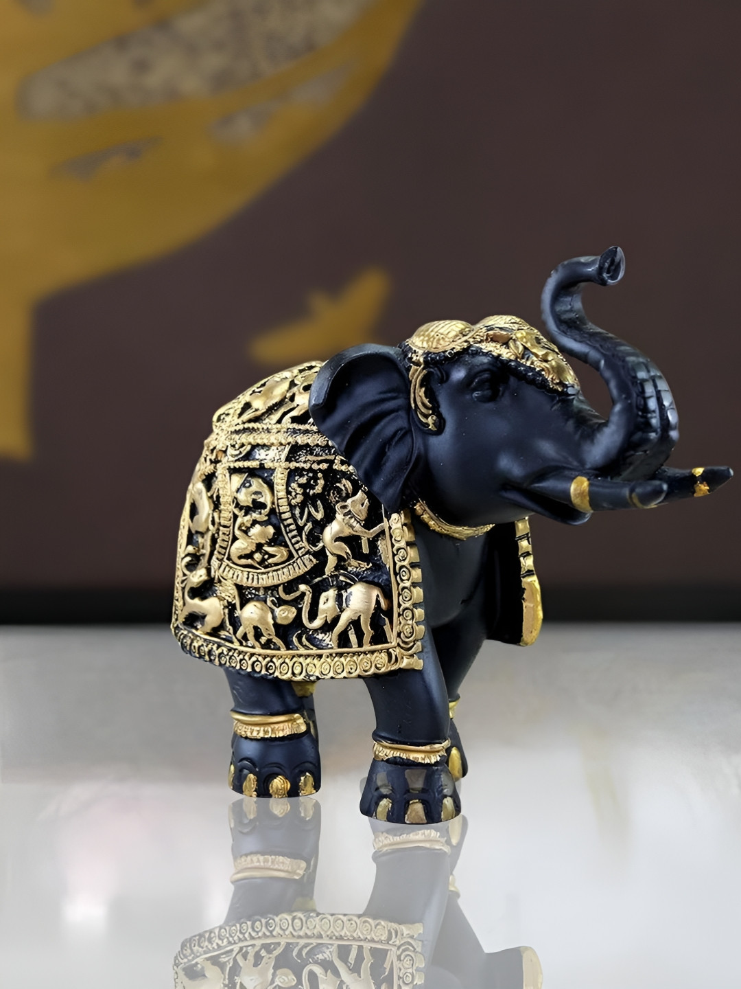 THE SACRED GIFTS Black & Gold Figurine Showpiece