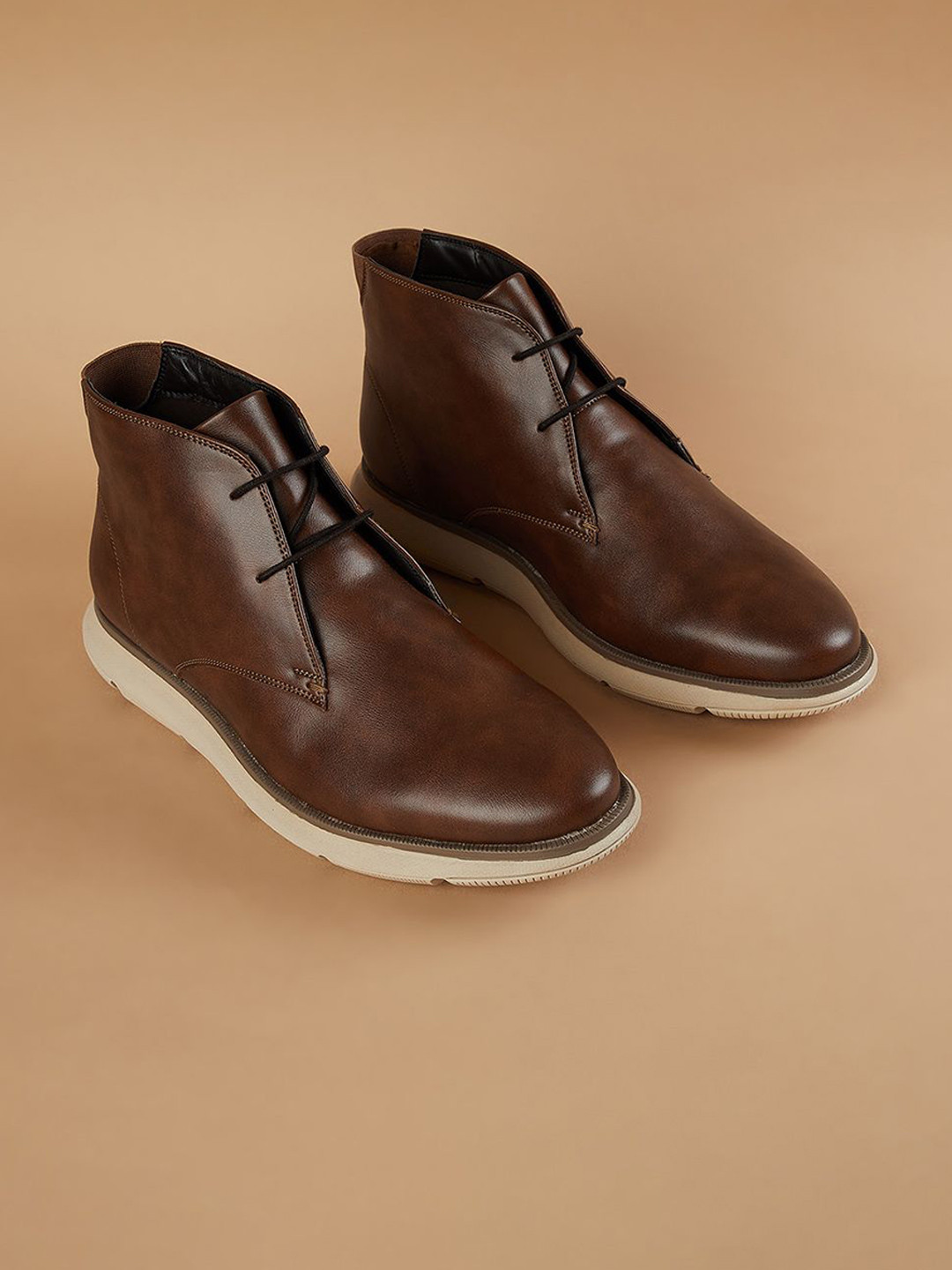 CODE by Lifestyle Men Round Toe Lace-Up Boots