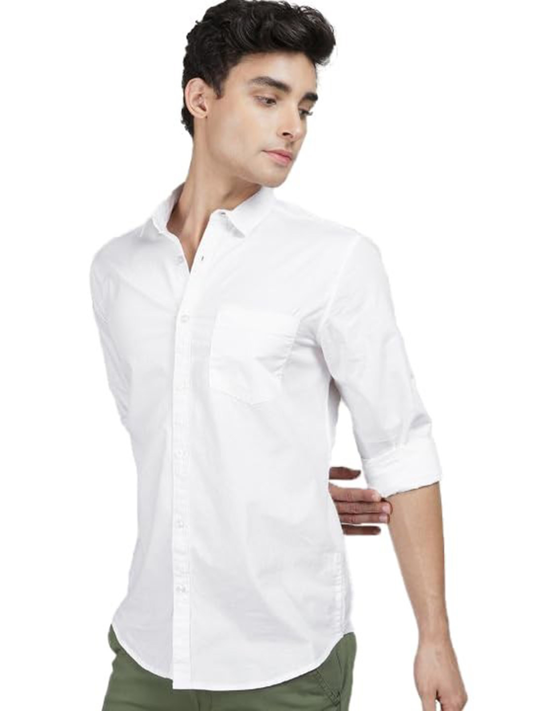 CB-COLEBROOK Spread Collar Cotton Shirt