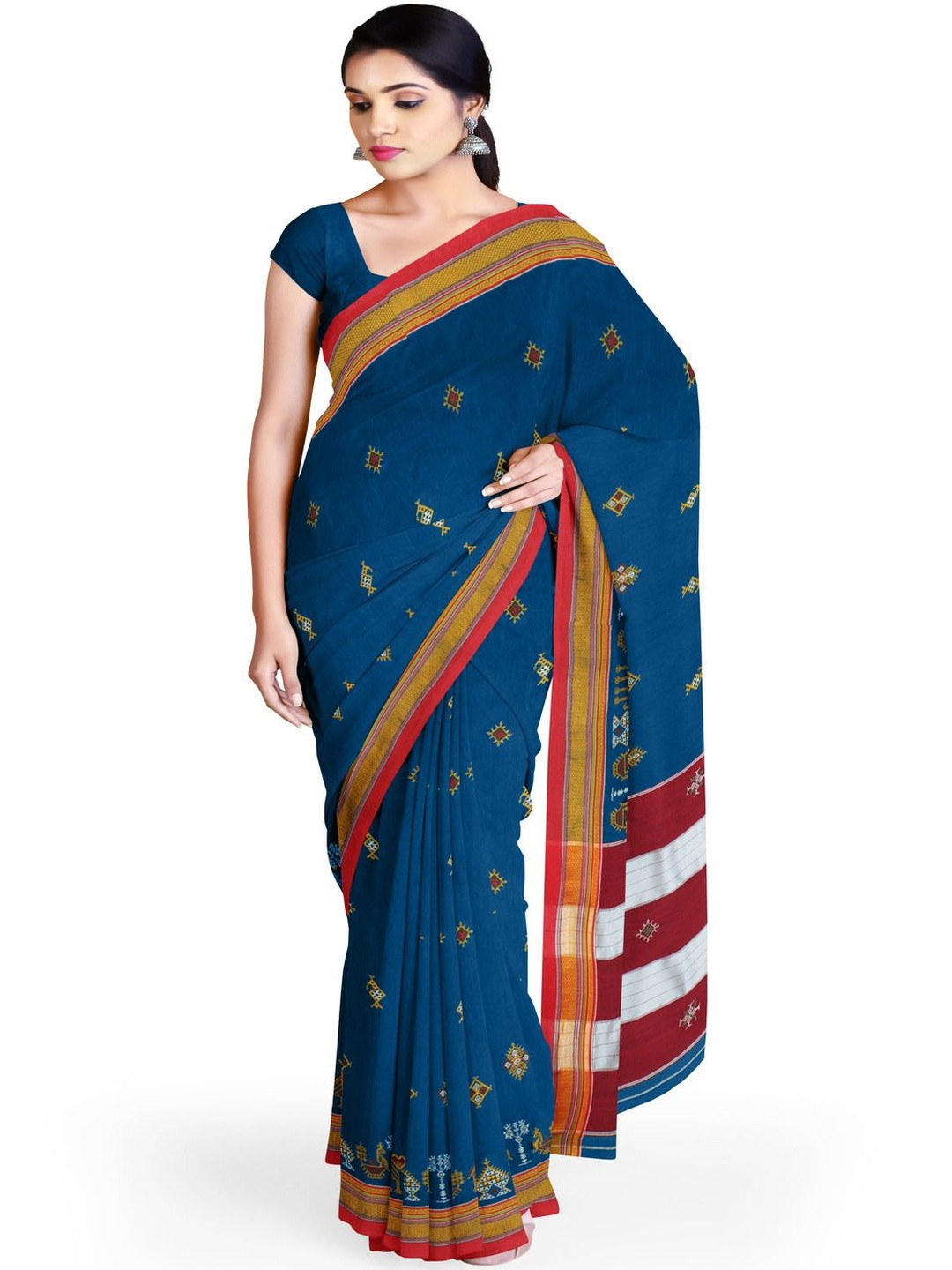 Neyge Ethnic Motifs Woven Design Ilkal Saree
