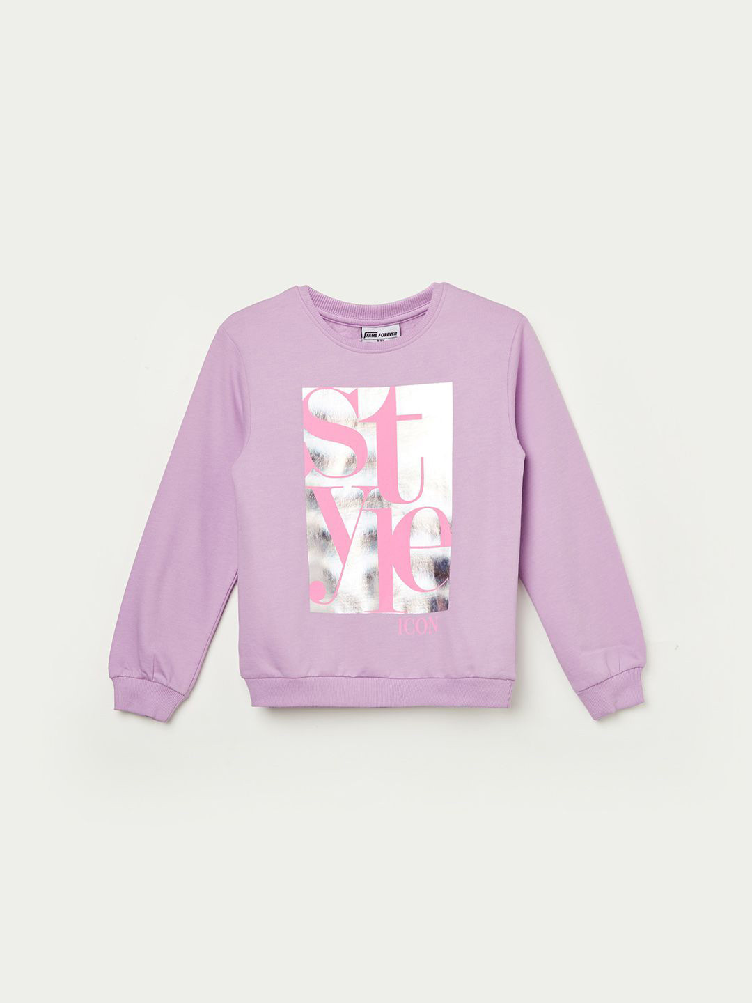 Fame Forever by Lifestyle Girls Graphic Printed Full Sleeve Sweatshirt