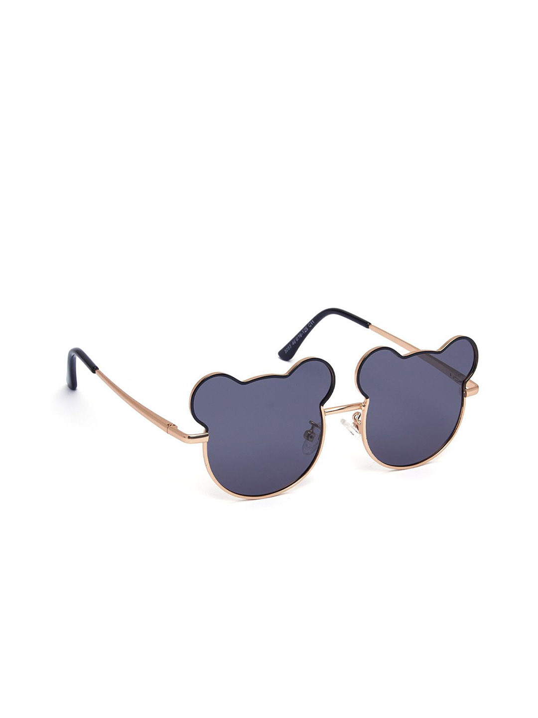 KIDSUN Girls Aviator Sunglasses with Polarised and UV Protected 3053_GOLD_BLACK