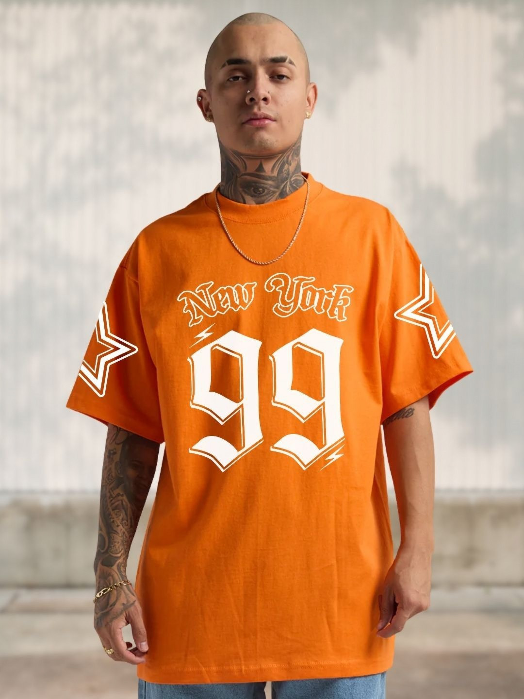 Cool Plus Men Cotton Typography Printed Oversized T-shirt