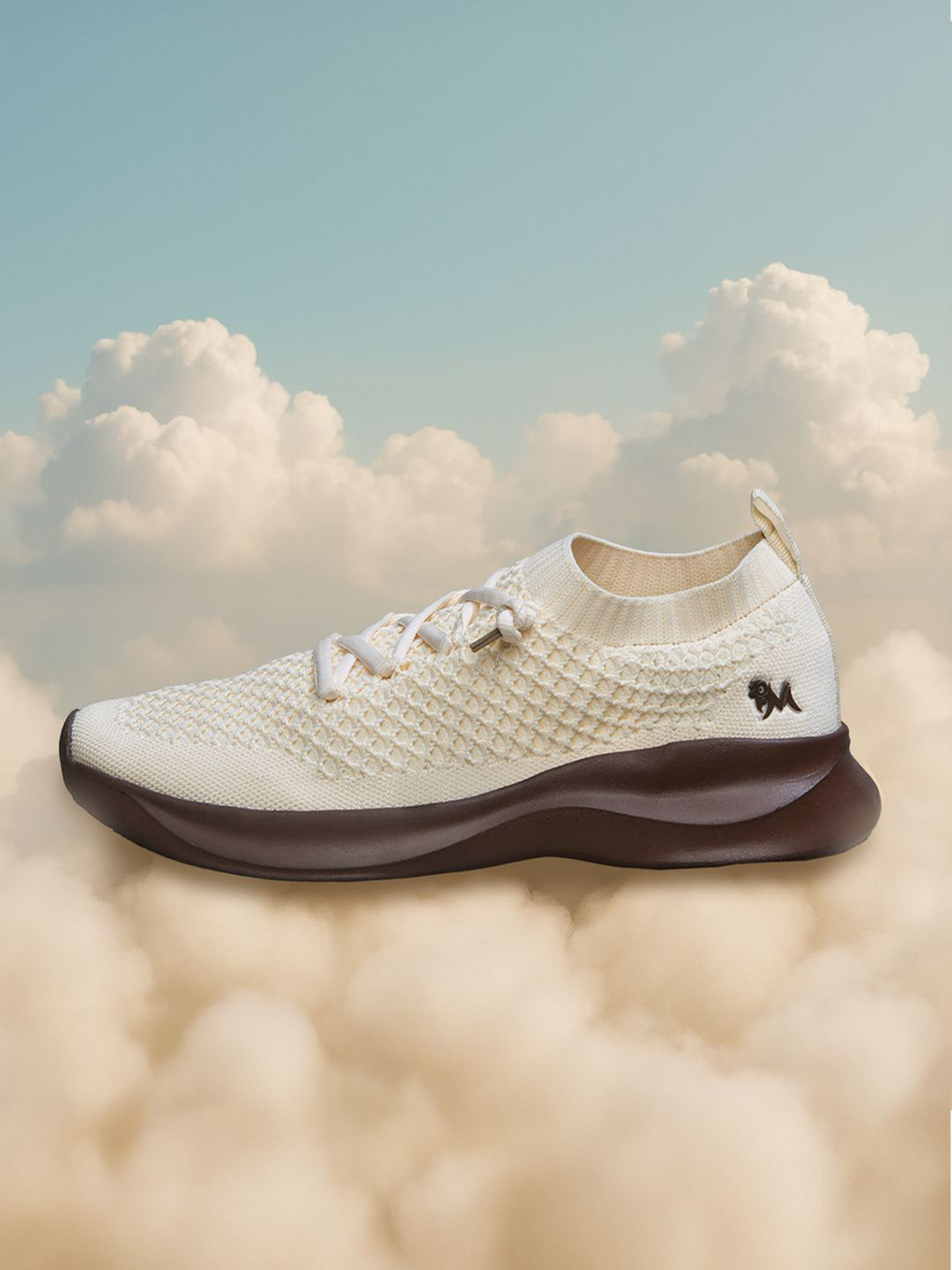 NEEMANS Knit Glider Unisex Textured Round Toe Lace Ups Sneakers