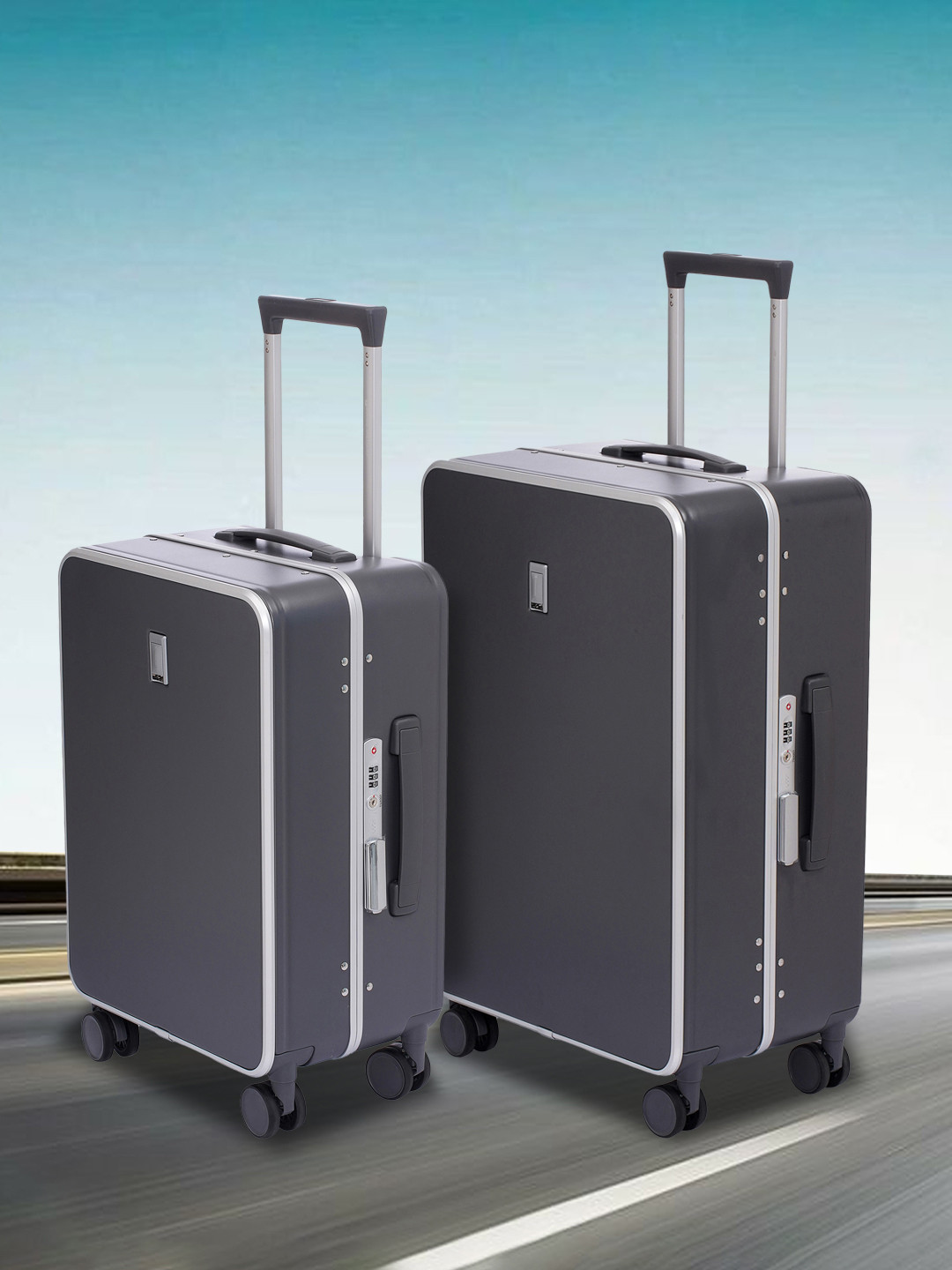SWISS MILITARY Lorenzo Set Of 2 Hard-Sided Trolley Suitcase
