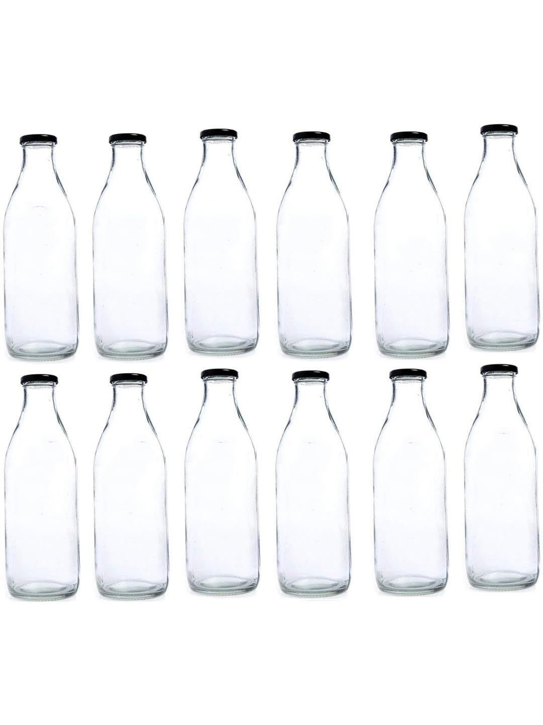 1ST TIME 12 Pieces Transparent Freezer Safe Water Bottles - 200 ml Each
