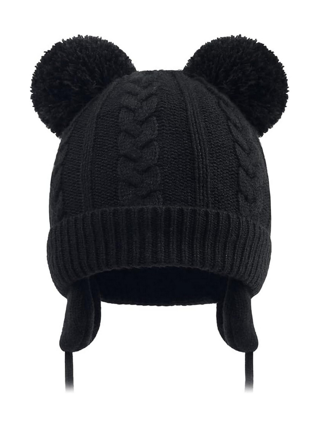 Adorazone Kids Unisex Woolen Winter Beanie Hat with Pom Pom