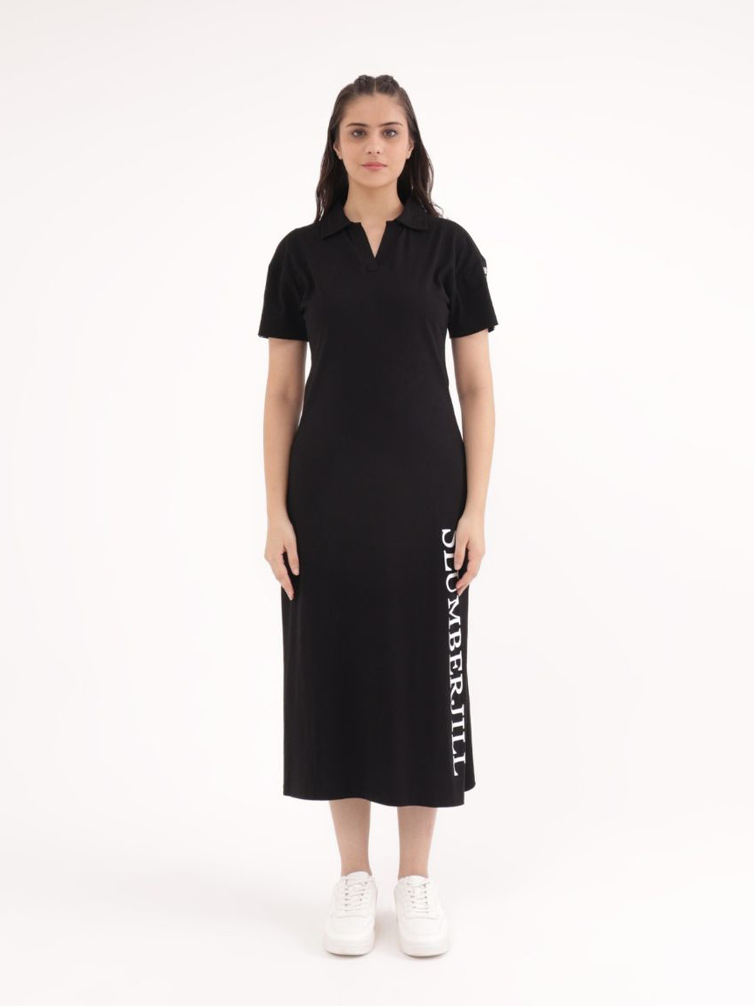 Slumber Jill Women Typography or Slogan Print T-shirt Maxi Dress