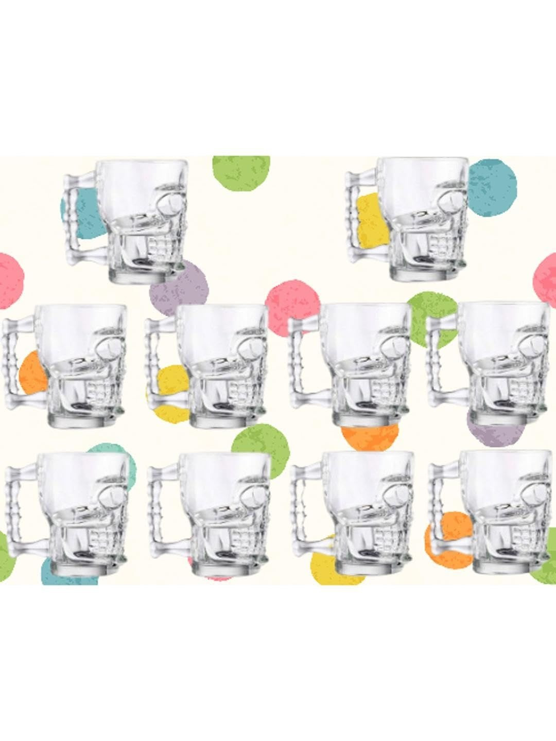 1ST TIME Pack Of 10 Transparent Dishwasher Bar Glass