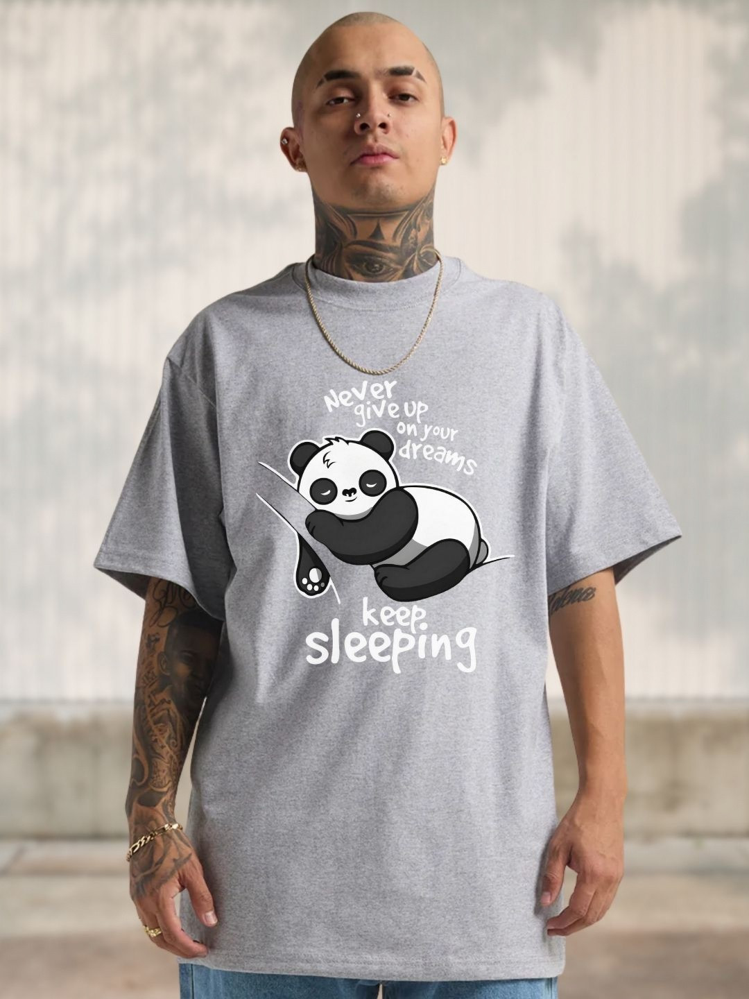 Cool Plus Men Humour Comic Printed Oversized T-shirt