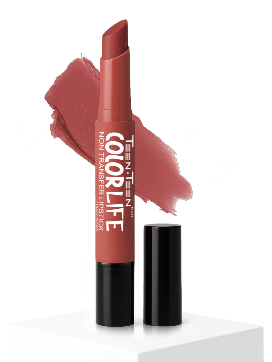 TEEN TEEN COSMETICS Color Life Non Transfer Long Lasting Lipstick- 2 g- Coral-Pink 22
