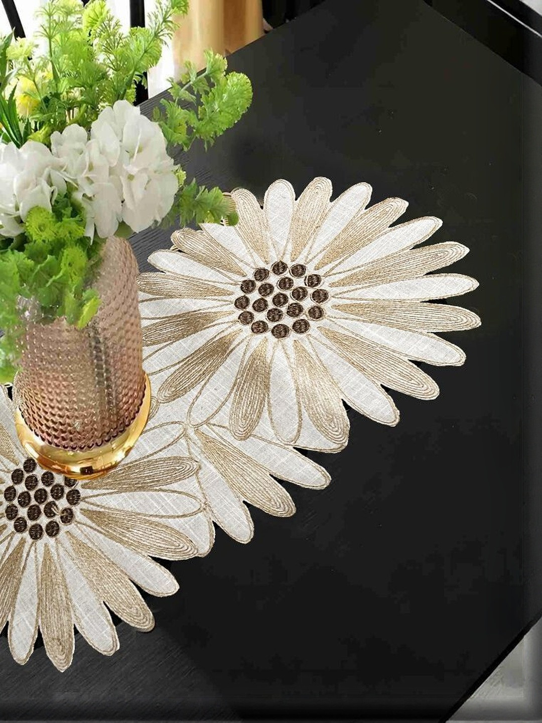 LaVichitra Heat Resistant Floral Table Placemats