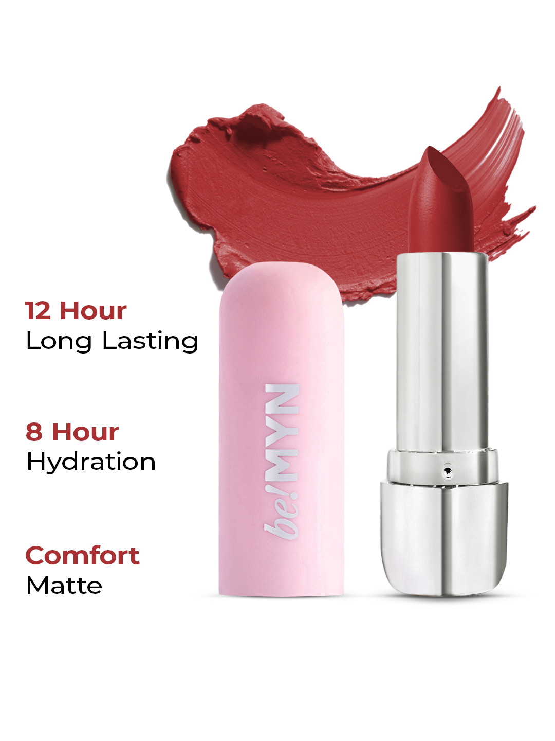 Be!Myn PillowCrush 12 Hrs Long Lasting Matte Lipstick 4g - Coral Chaos BL07