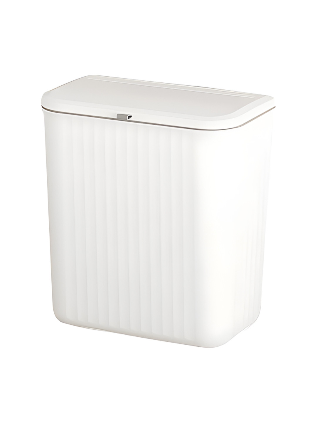 HOMEESSENTIALS White Lightweight Hanging Dustbins With Handle  9 L