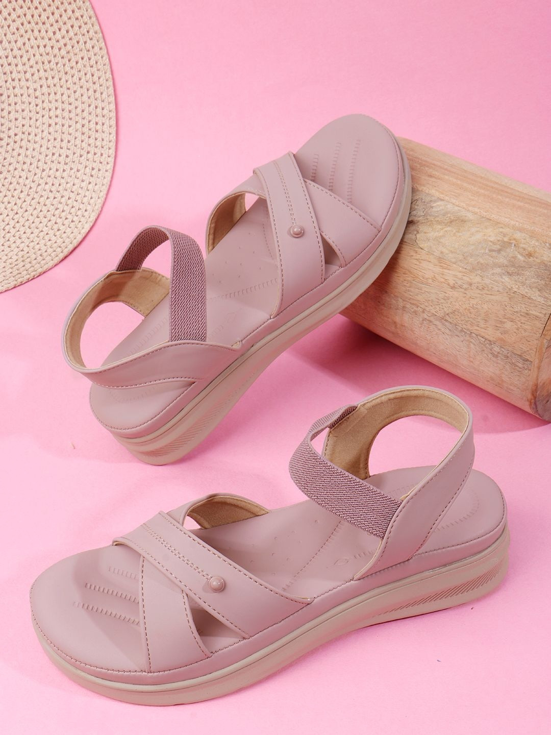 SUKUN Women Purple Round Toe Synthetic Leather Backstrap Casual Comfort Flats