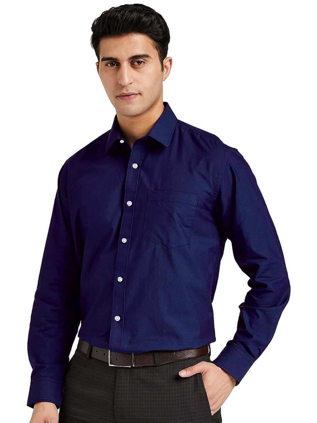 CB-COLEBROOK Spread Collar Cotton Formal Regular Fit Shirt