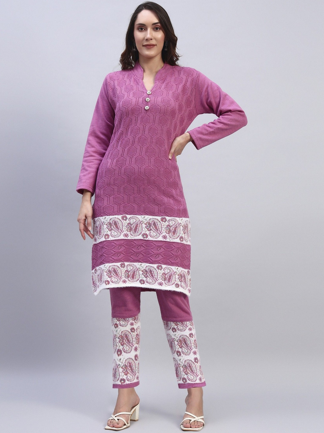 ZEPPI Women Long Sleeves Kurta and Palazzos Set