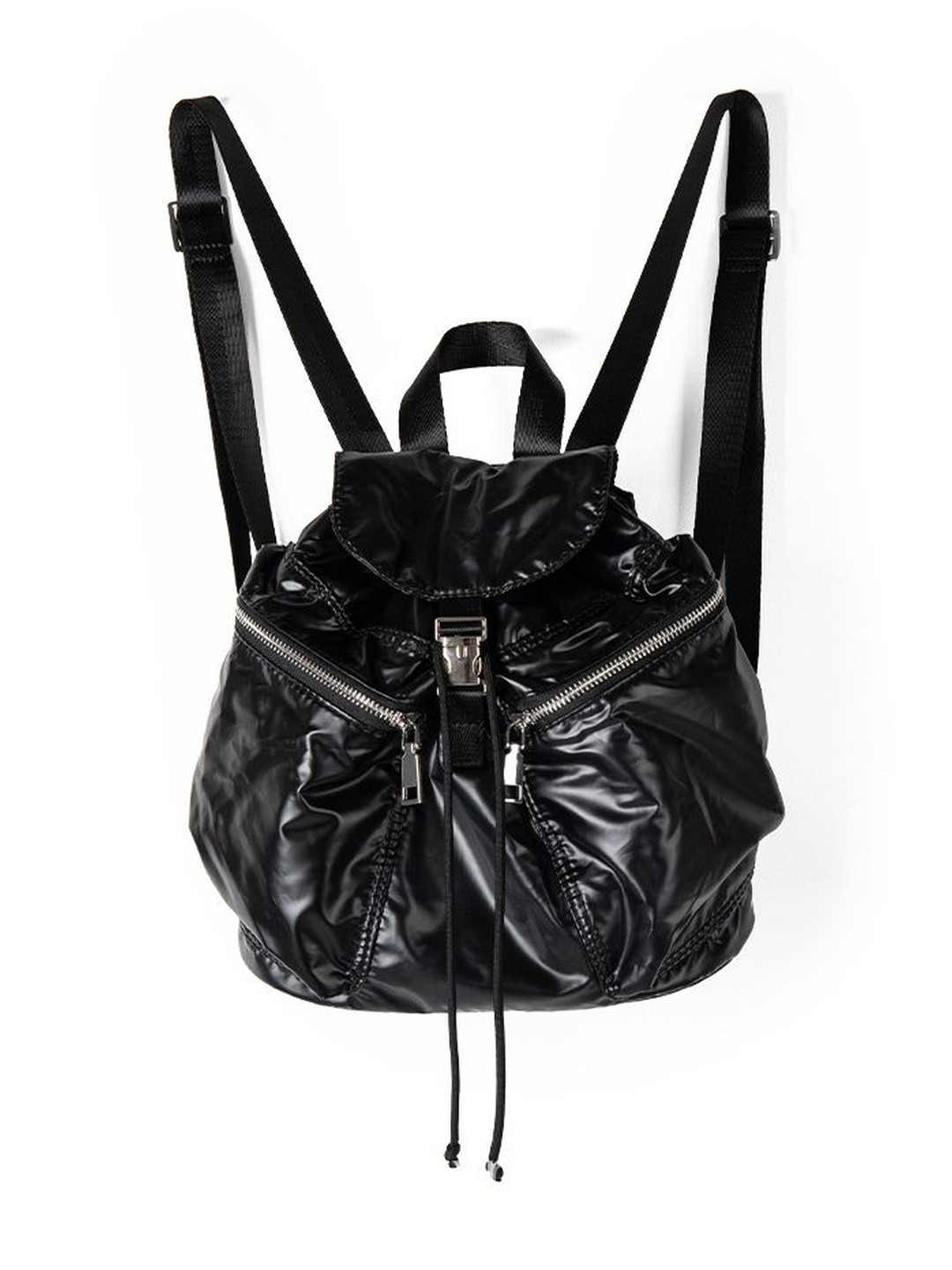 CORSICA Women Black Large Non-Padded Strap Solid Backpacks