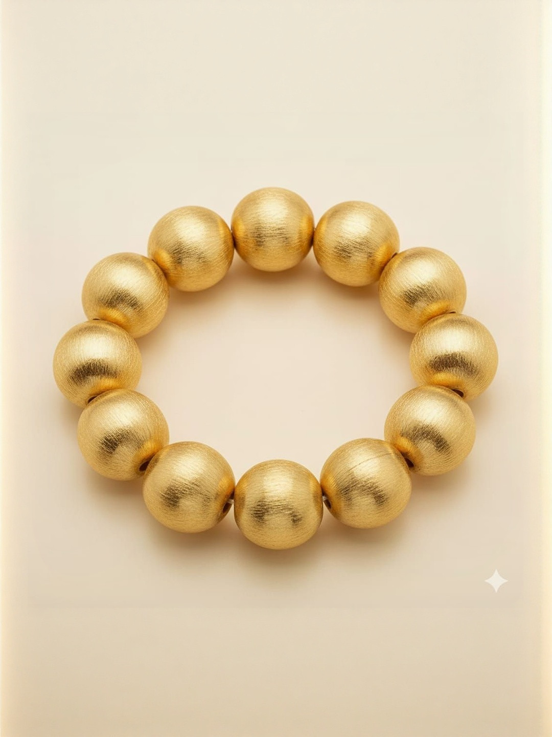 Chic Laddies Gold-Plated Artificial Beaded Elasticated Bracelet