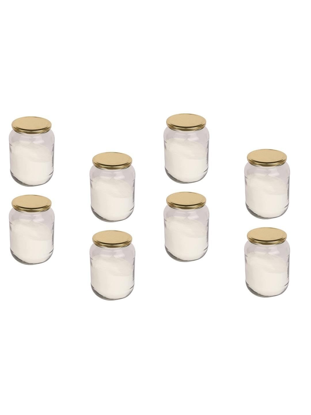 1ST TIME Transparent 8 Pieces Glass Jars