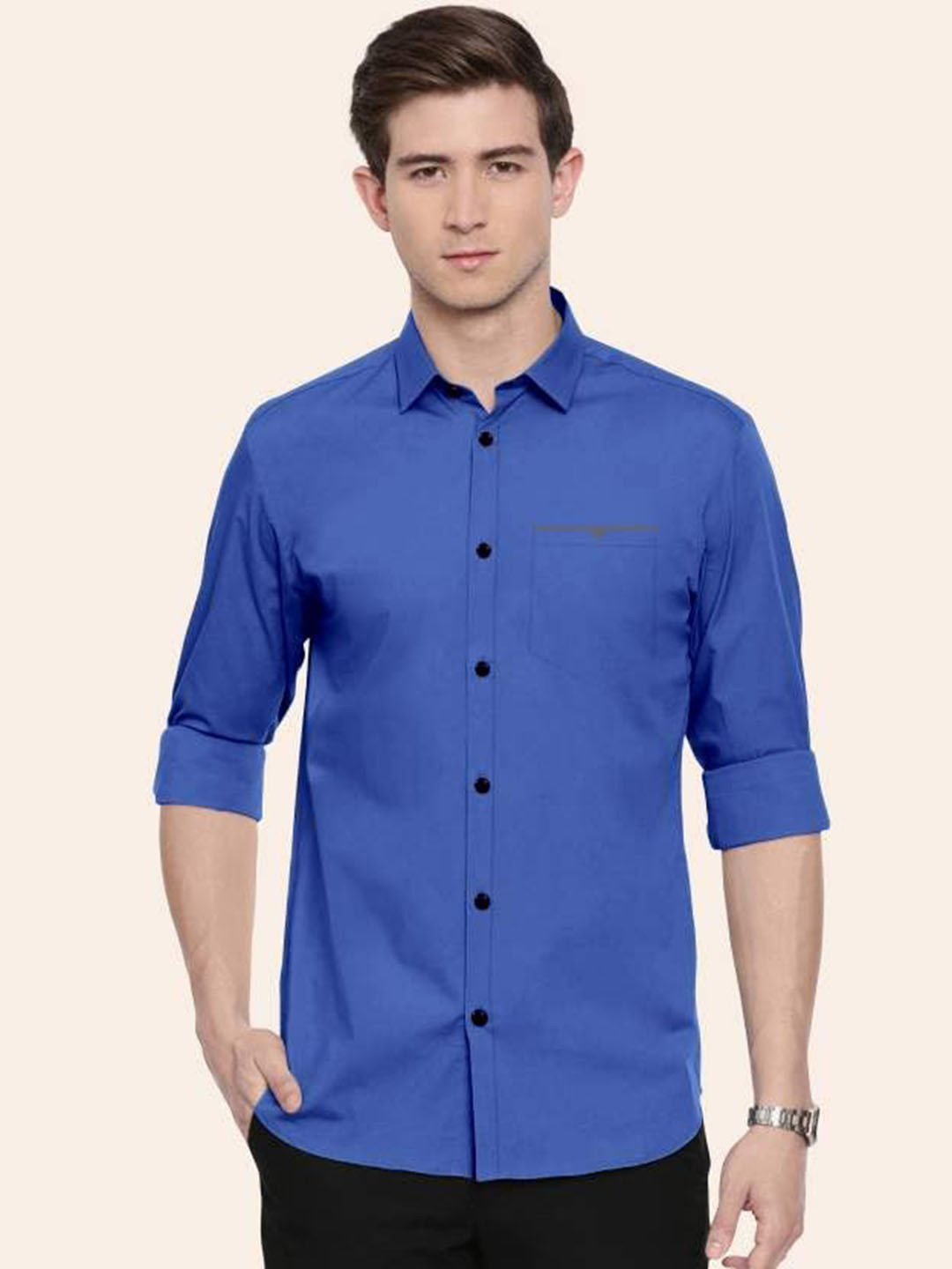 CB-COLEBROOK Cotton Spread Collar Formal Shirt