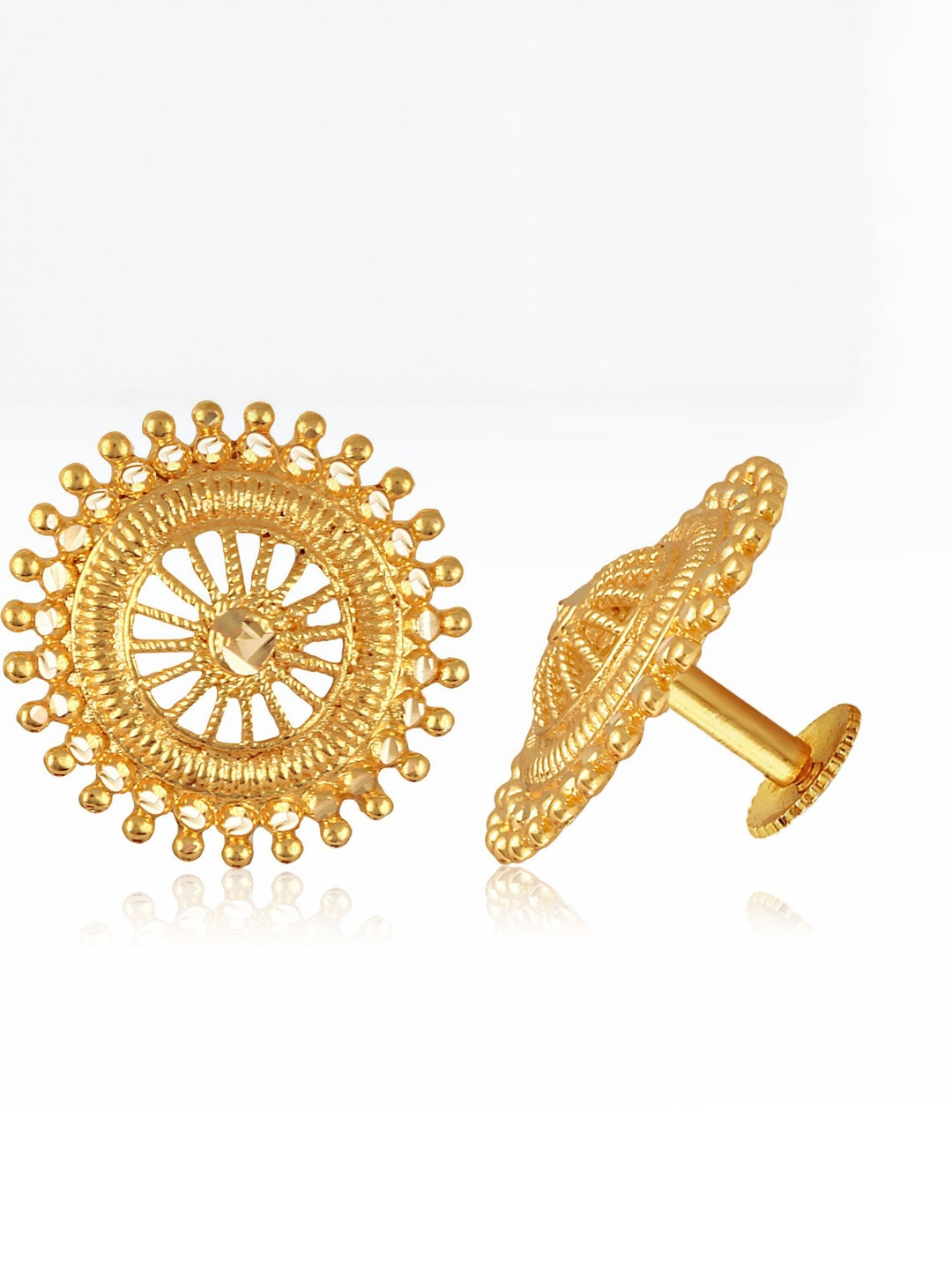 VIVASTRI Women Gold-Plated Alloy Studs Earrings With Insert Closure