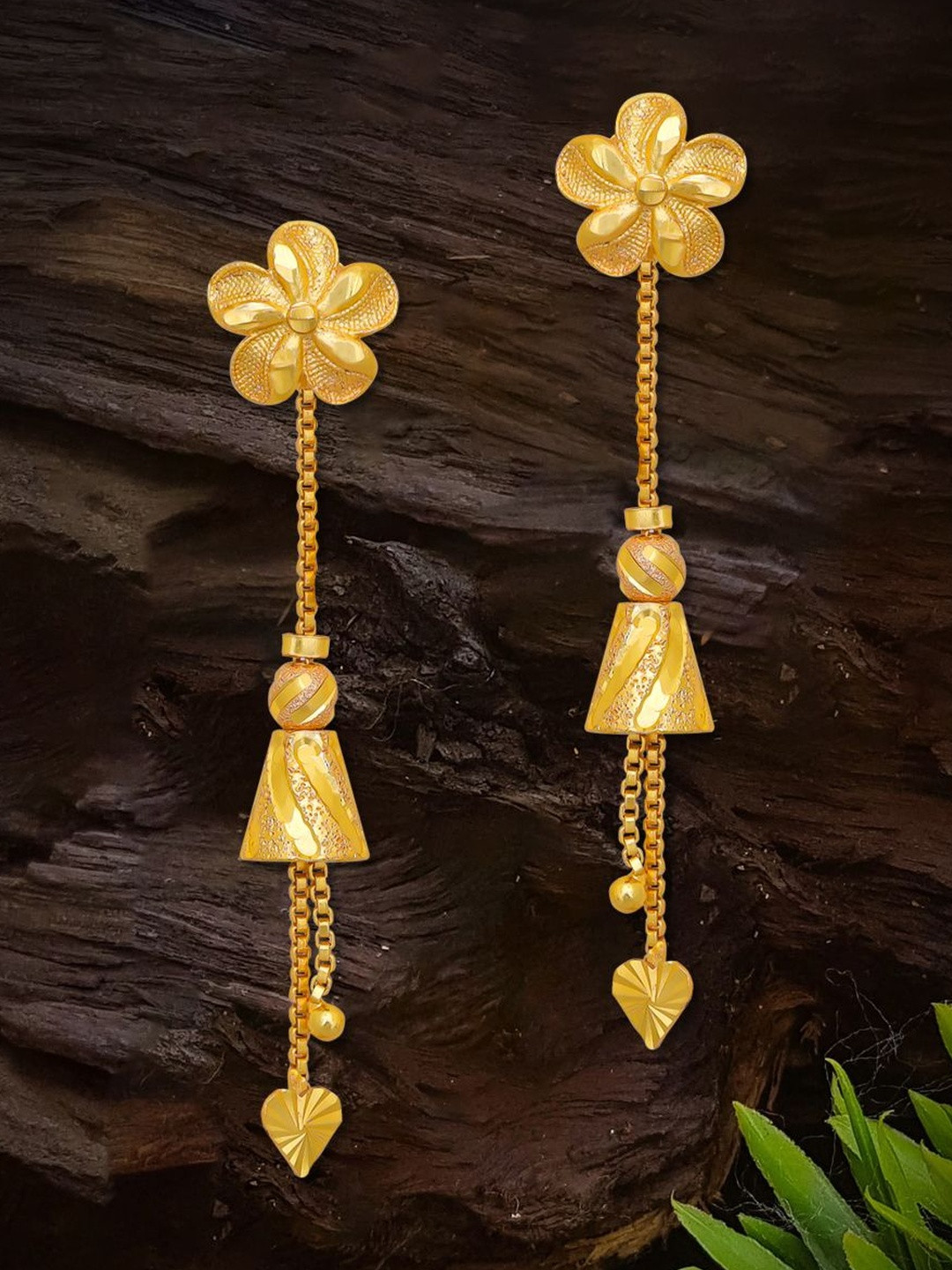 Raj And Deb Gold-Plated Brass Earrings