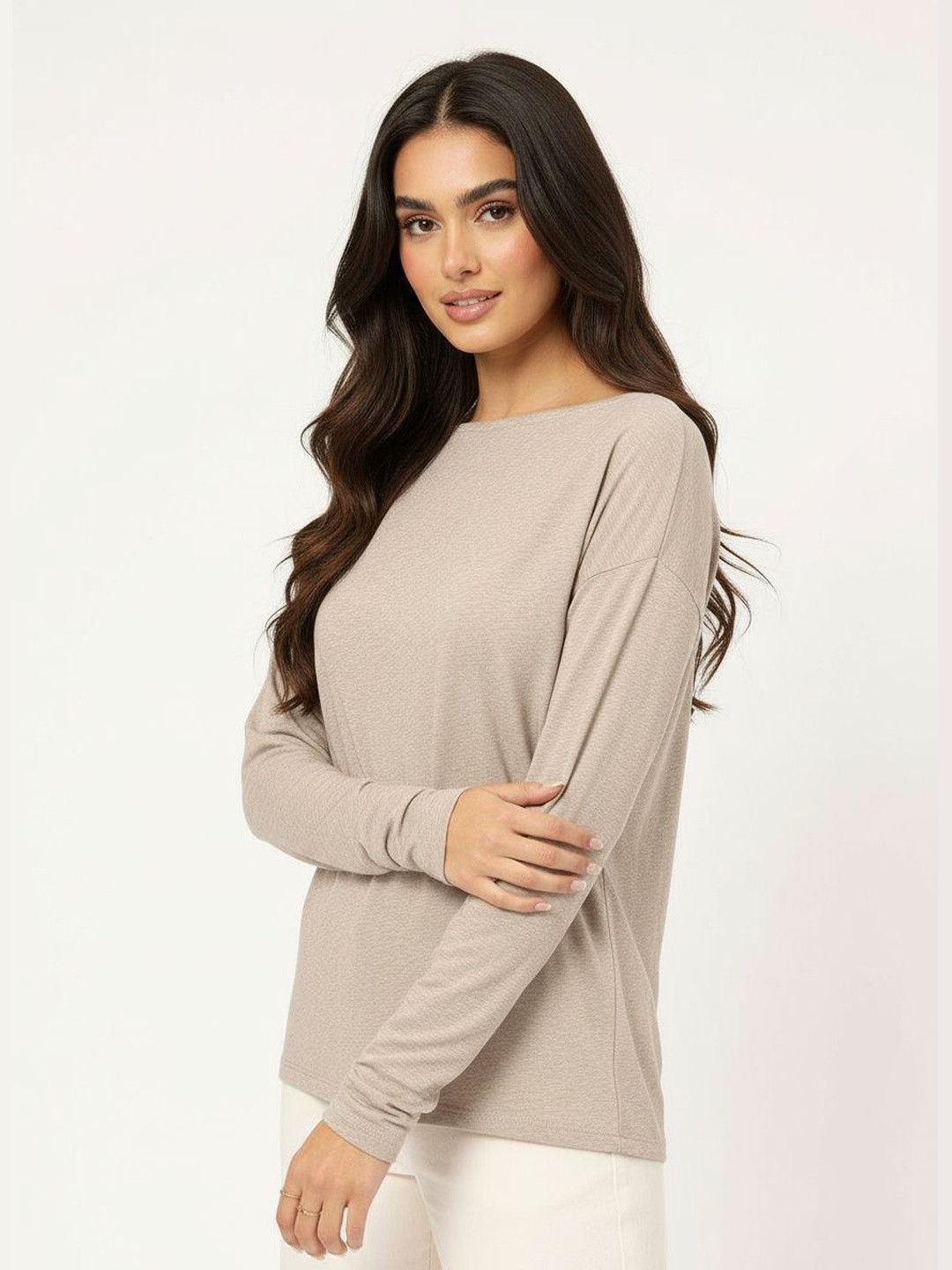 DressBerry Soft Elegance Batwing Sleeve Relaxed Fit T-shirt