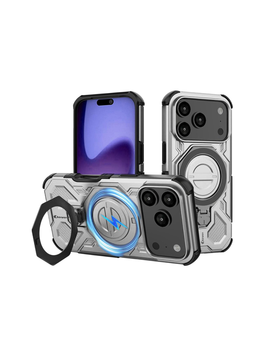 Karwan iPhone 17 Pro Max Mag-Safe Wireless Charging Back Case