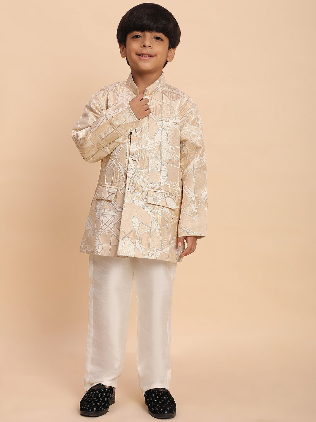 Pro-Ethic STYLE DEVELOPER Boys Self Designed  Jodhpuri Suit