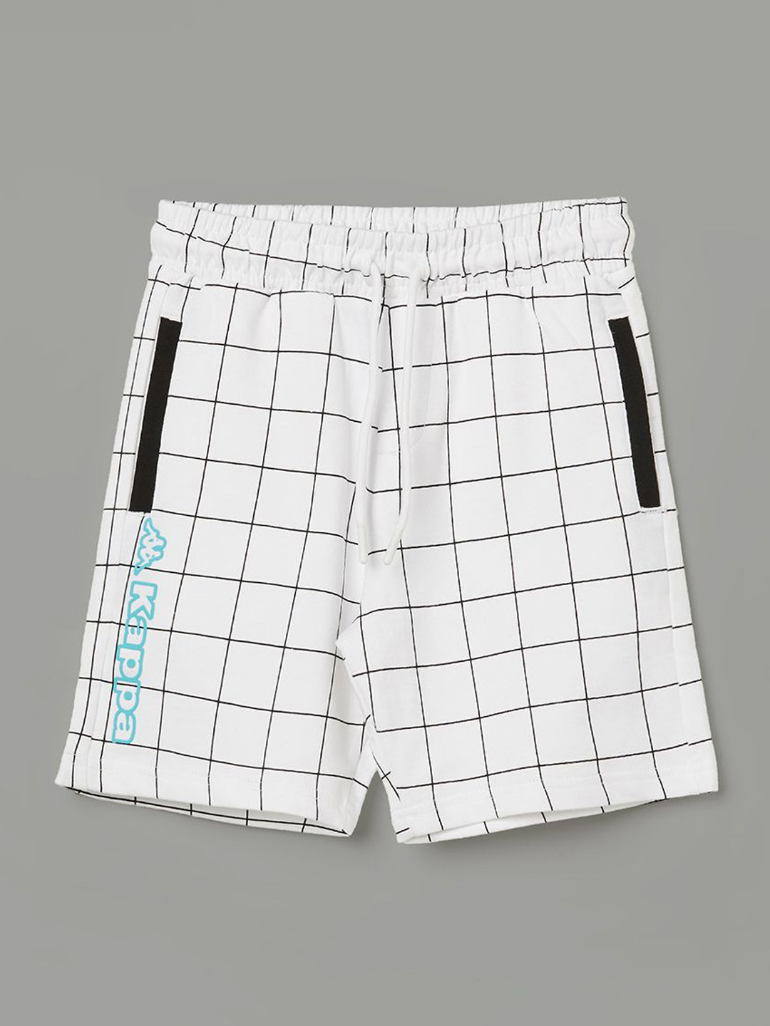 Kappa Boys Checked Mid Rise Regular Fit Cotton Regular Shorts